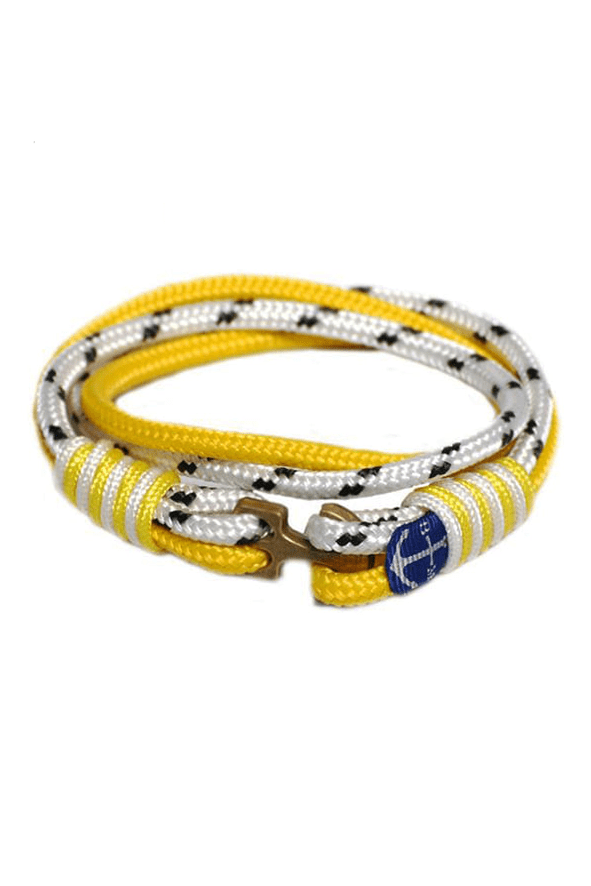 Poseidon Nautical Bracelet – Yellow/White/Black by Bran Marion