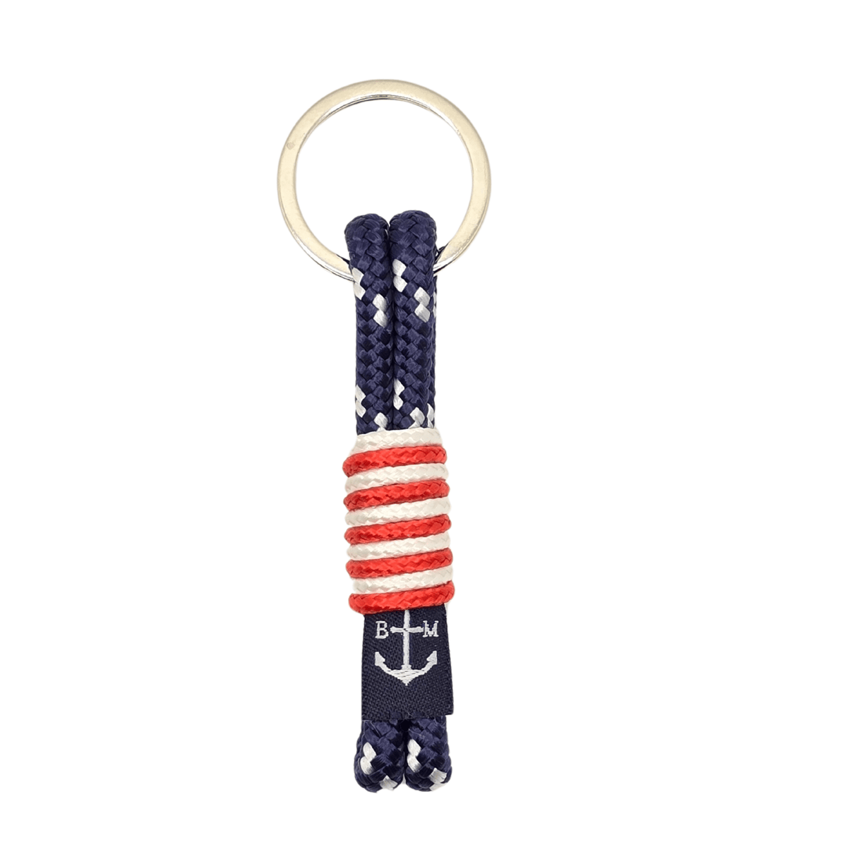 United States of America Nautical Keychain – Black/White by Bran Marion