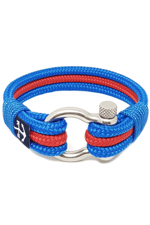 Aeolus Nautical Bracelet – Blue/Red by Bran Marion