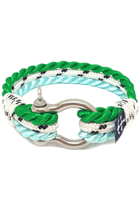 Bora Bora Nautical Bracelet – Aquamarine/Green/White by Bran Marion