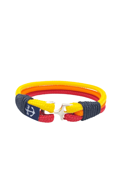 Red, Orange, & Yellow Nautical Bracelet – Red/Orange/Yellow by Bran Marion