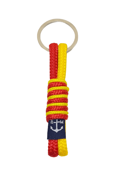 Red, Orange, and Yellow Nautical Bracelet and Keychain – RED/ORANGE/YELLOW by Bran Marion