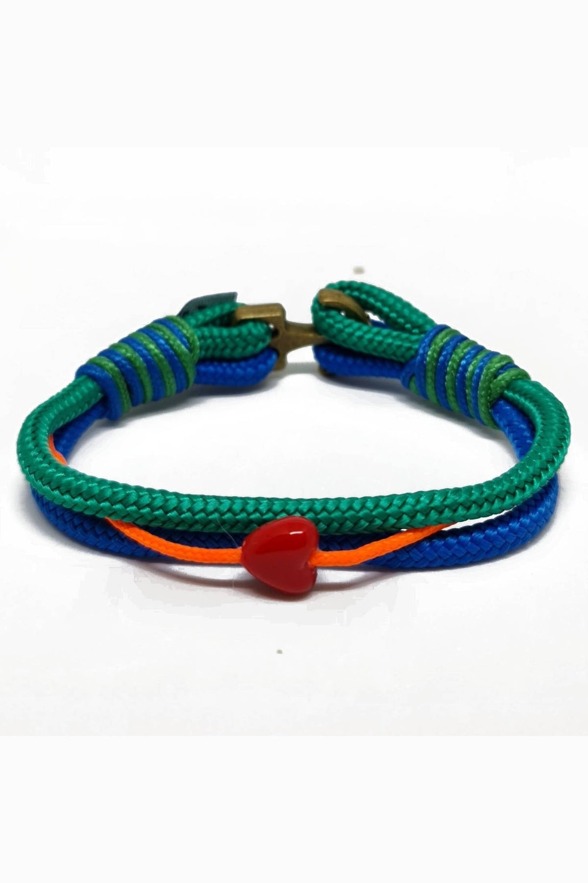 Oscar Nautical Bracelet – Blue/Green/Orange by Bran Marion