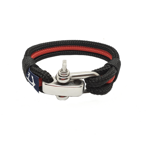 Adjustable Shackle Coral Beach Nautical Bracelet by Bran Marion