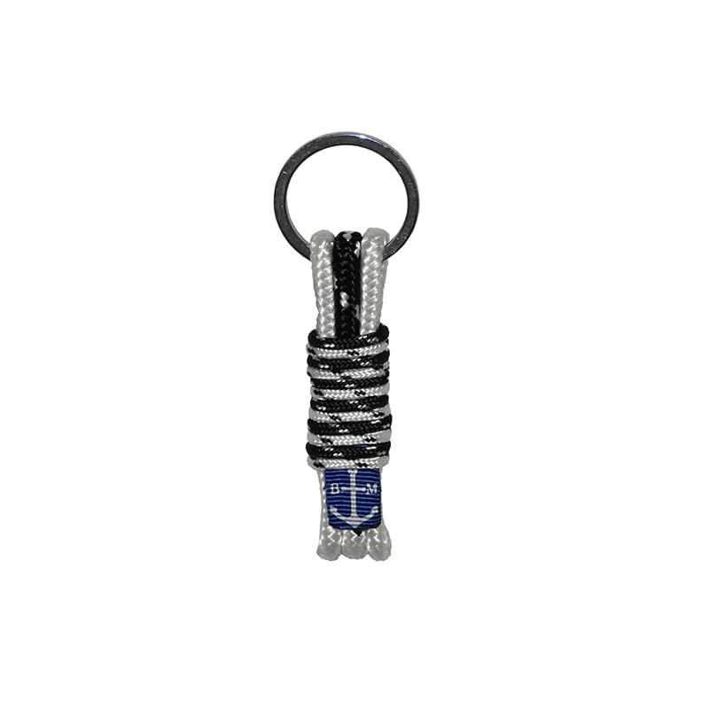 Black-White Spots Handmade Lace Keychain