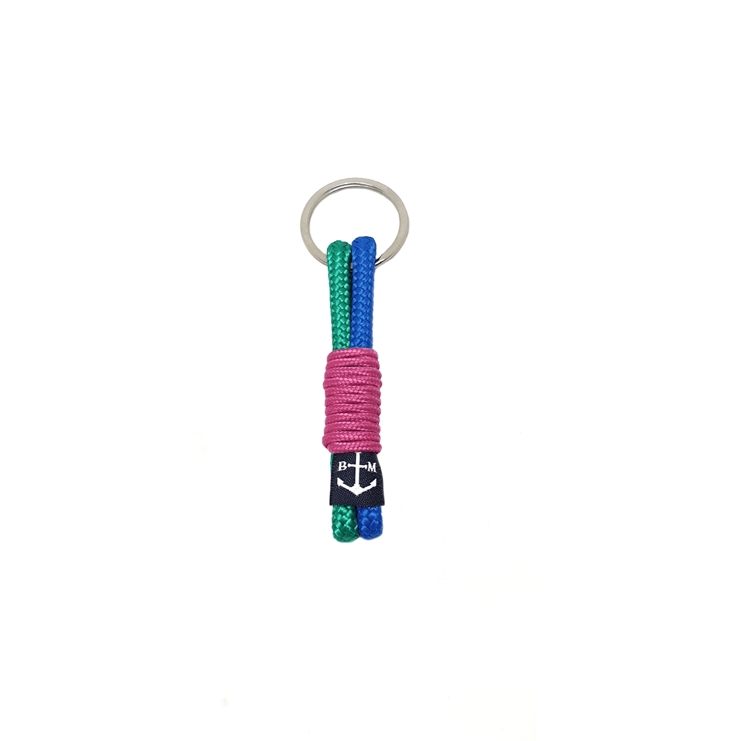 Blue-Green-Pink Wrap Handmade Keychain