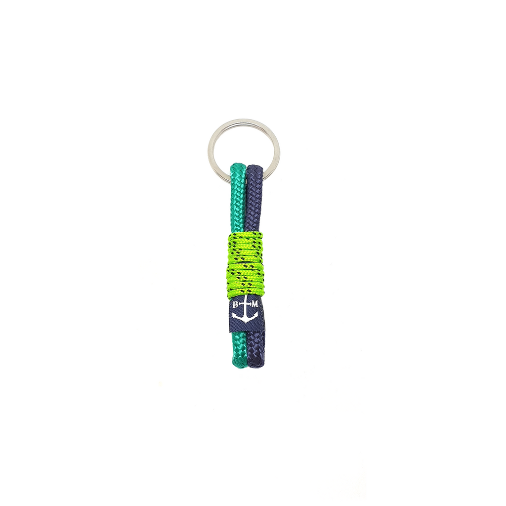 Blue and Green Handmade Keychain by Bran Marion
