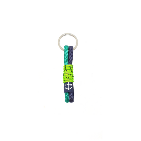 Blue and Green Handmade Keychain by Bran Marion