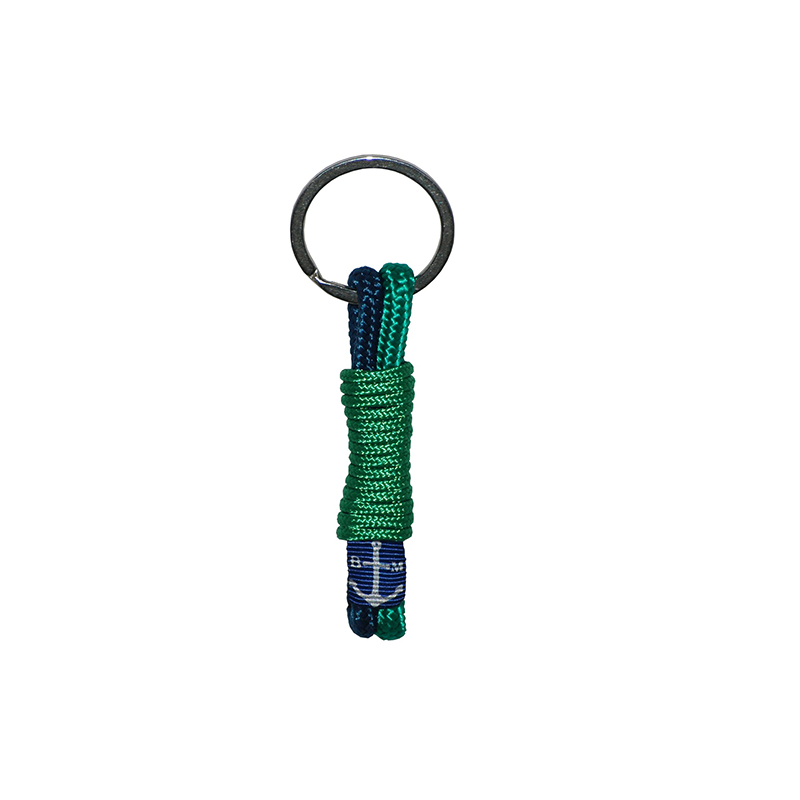 Bran Marion Dark Green and Light Green Handmade Braiding Keychain