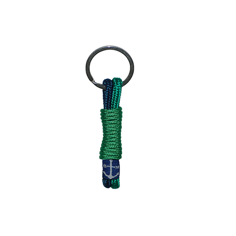 Bran Marion Dark Green and Light Green Handmade Braiding Keychain
