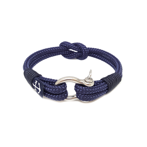 Dark Blue and Black Nautical Bracelet by Bran Marion