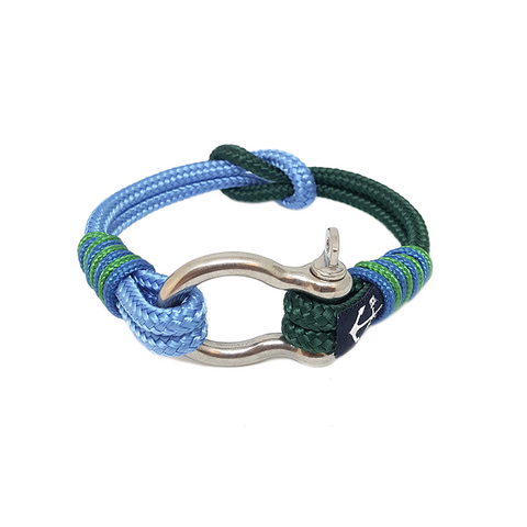 Green And Blue Nautical Bracelet by Bran Marion