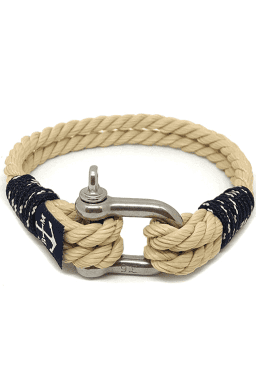 Atocha Nautical Bracelet – BLACK/BEIGE by Bran Marion