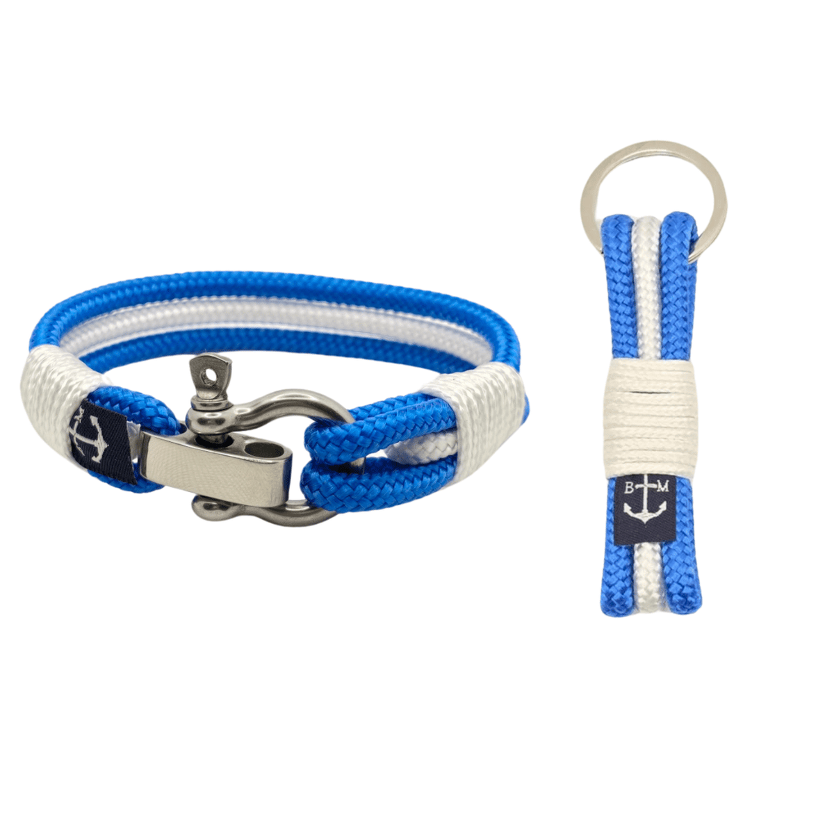 Argo Rope Bracelet and Keychain – Blue and Yellow by Bran Marion