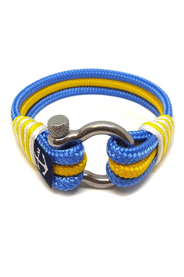 Sweden Nautical Bracelet – Yellow / Blue by Bran Marion