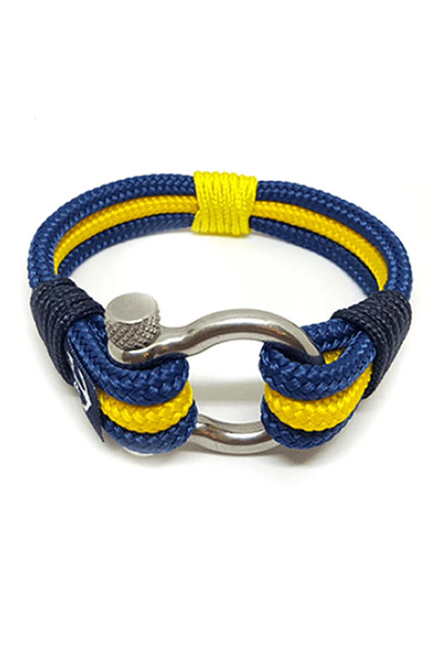 Sweden Nautical Bracelet – Blue/Yellow by Bran Marion
