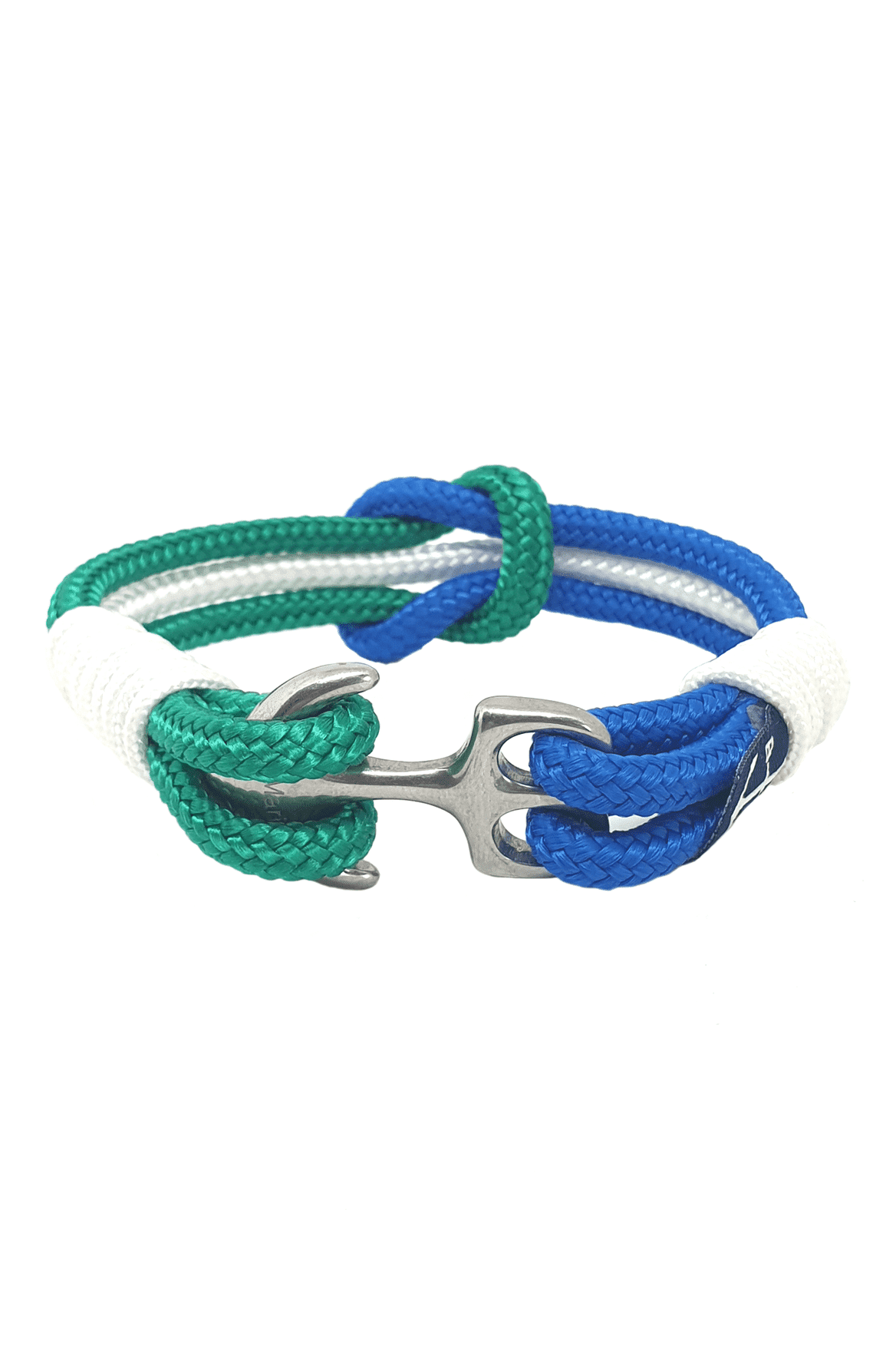 Urion Nautical Bracelet – Green/White/Blue by Bran Marion