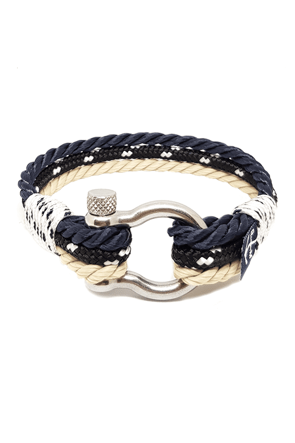 Seadog Nautical Bracelet – Dark Blue / White / Classic / Black by Bran Marion