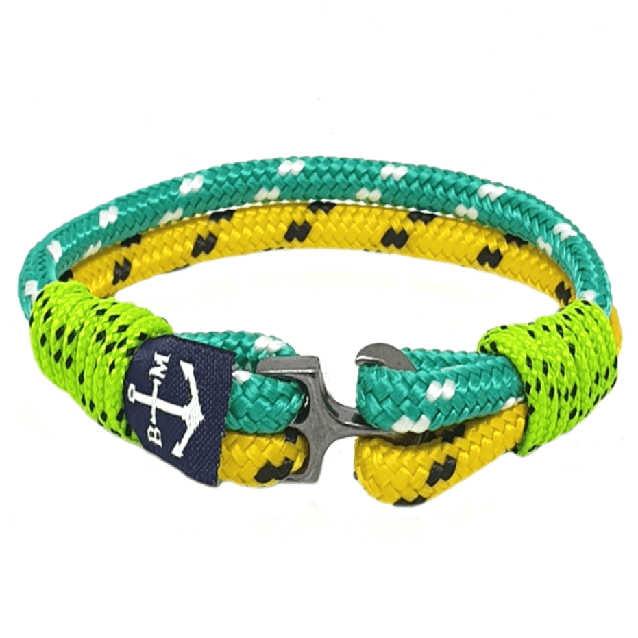 Valera Nautical Bracelet – Green/Yellow by Bran Marion