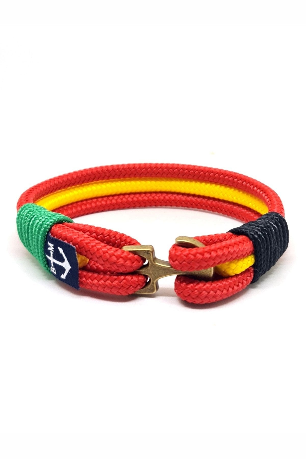 Ramhar Nautical Bracelet – Red/Yellow/Green//Black by Bran Marion