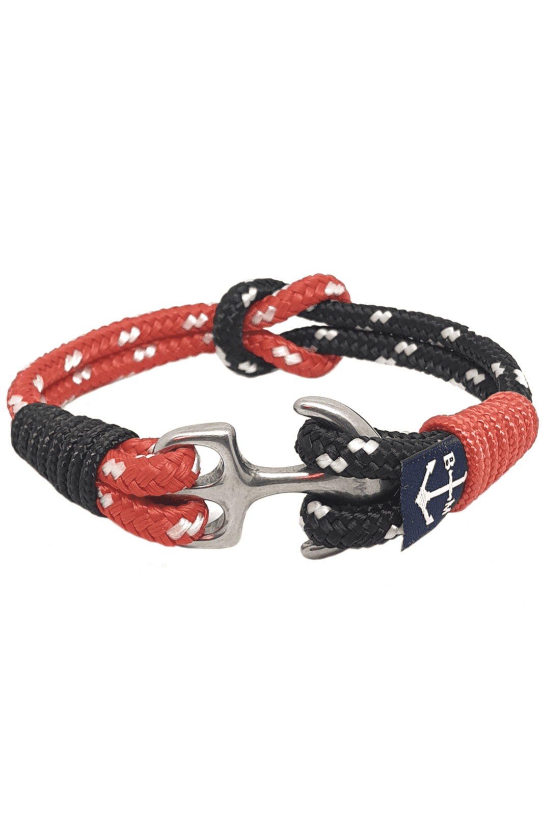 Ailbe Nautical Bracelet – Black/Red by Bran Marion