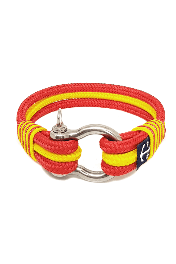 Spain Nautical Bracelet – Red/Yellow by Bran Marion