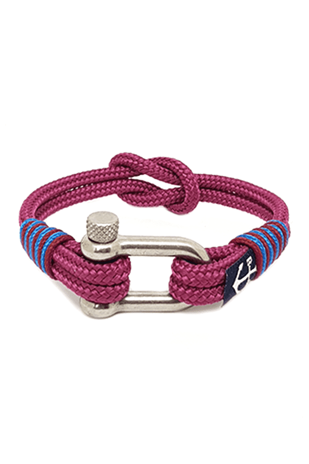 Scarlet Nautical Bracelet – Burgundy by Bran Marion