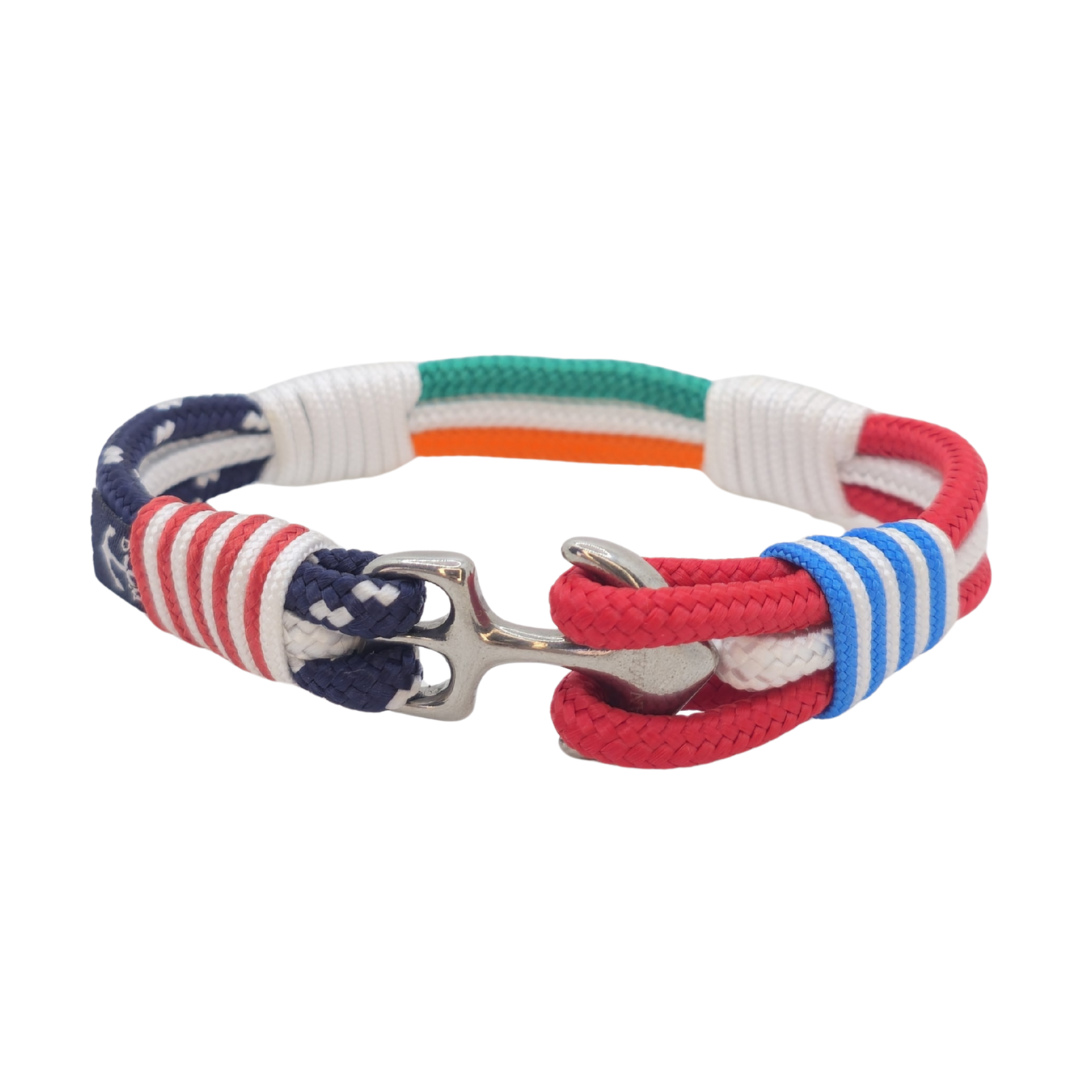 USA-Ireland-Puerto Rico Nautical Bracelet – Multicolor by Bran Marion
