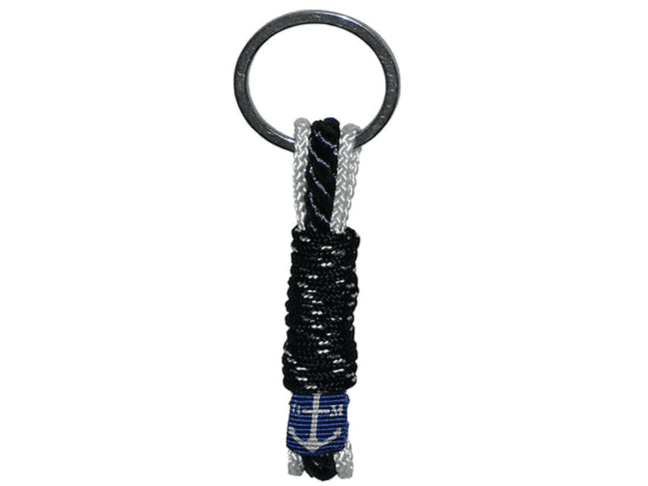 Seamus Handmade Keychain – Black and White by Bran Marion
