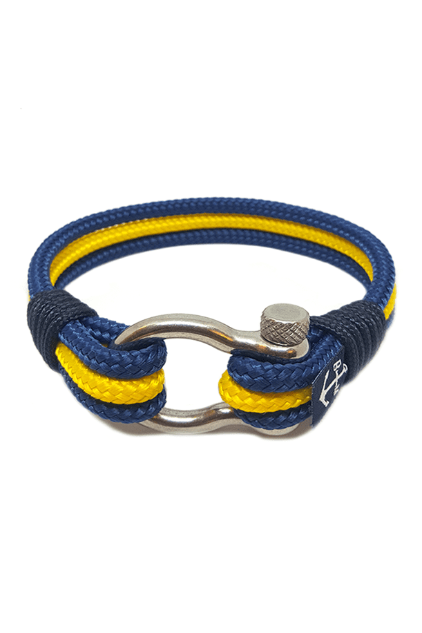 Quinn Nautical Bracelet – Blue/Yellow by Bran Marion
