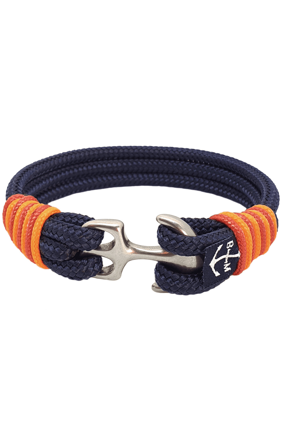 Arizona Nautical Bracelet – DARK BLUE/ORANGE by Bran Marion