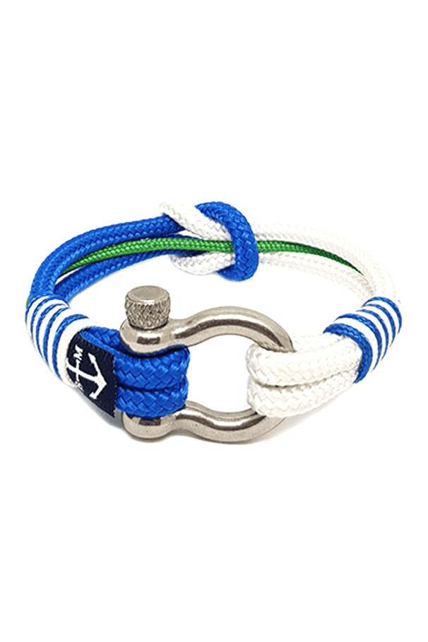 Asgard Nautical Bracelet – Blue/White/Green by Bran Marion