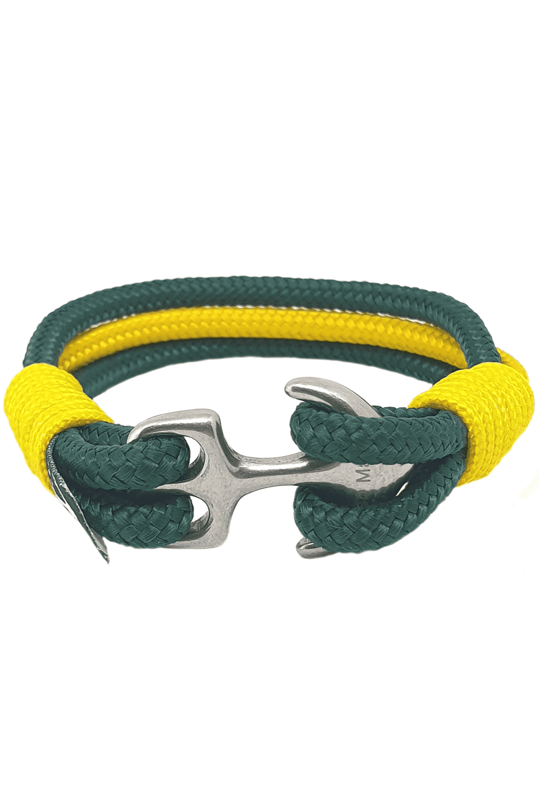 Basil Nautical Bracelet – Green/Yellow by Bran Marion