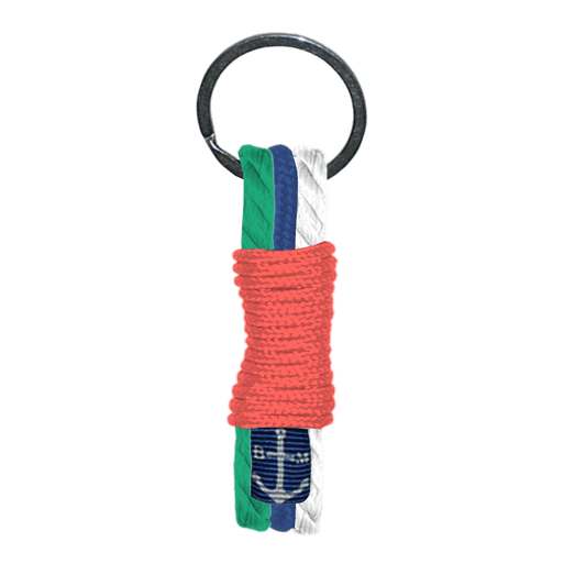 Mixed Triple Braided Rope Keychain