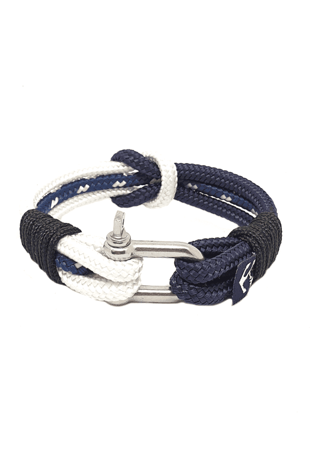 Sirius Nautical Bracelet – Black/Blue/White by Bran Marion