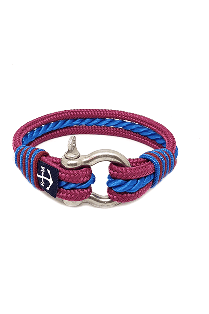 Tesla Nautical Bracelet – Burgundy/Blue by Bran Marion