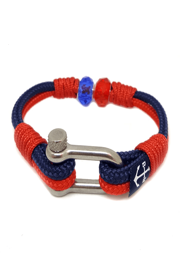 Ticino Nautical Bracelet – Blue/Red by Bran Marion