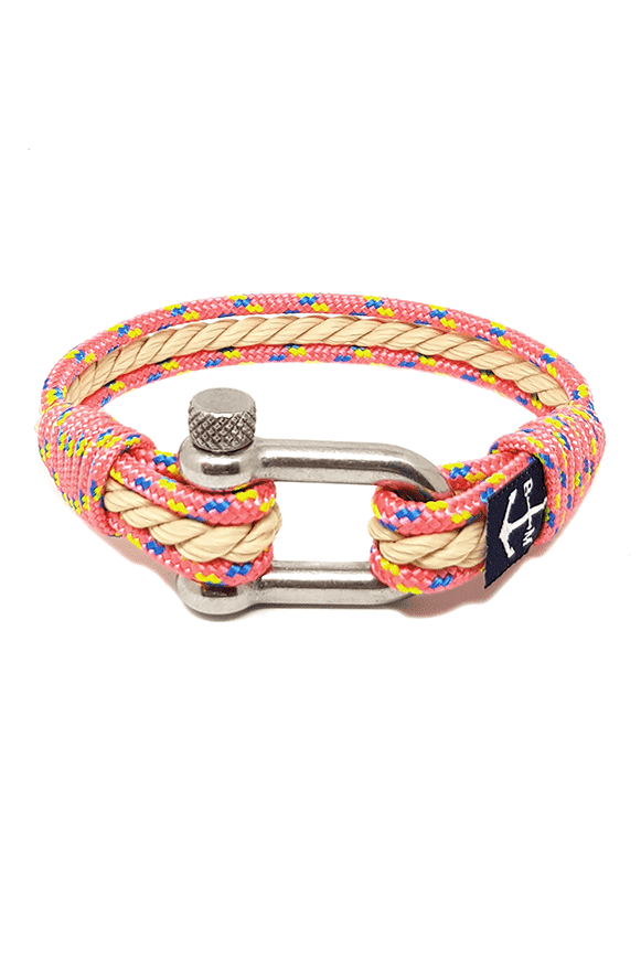 Anne Bonny Nautical Bracelet – PINK/BEIGE by Bran Marion