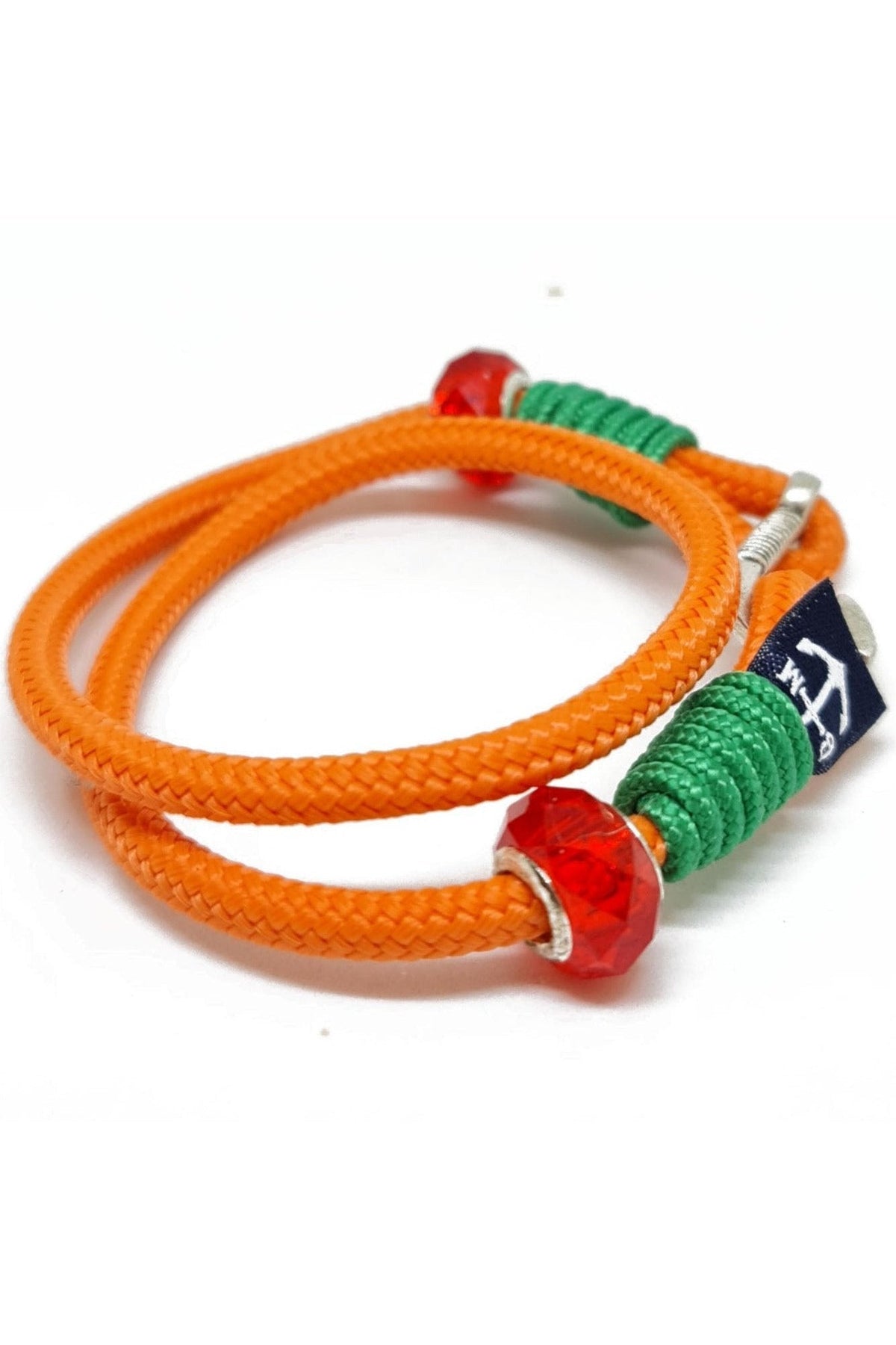 Aodhan Nautical Bracelet – Orange/Green by Bran Marion