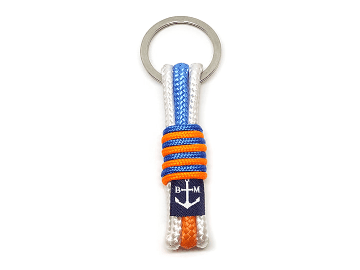 JR Keychain – White/Orange/Blue by Bran Marion