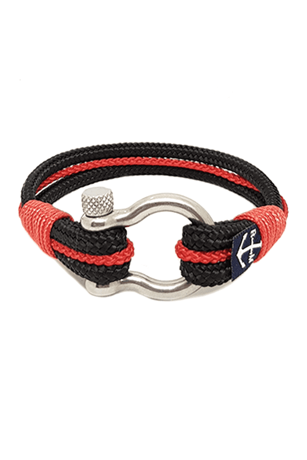 Paige Nautical Bracelet – Black/Red by Bran Marion