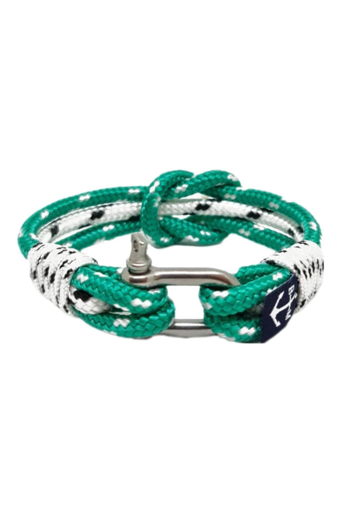 Patrick Nautical Bracelet – Green/White by Bran Marion
