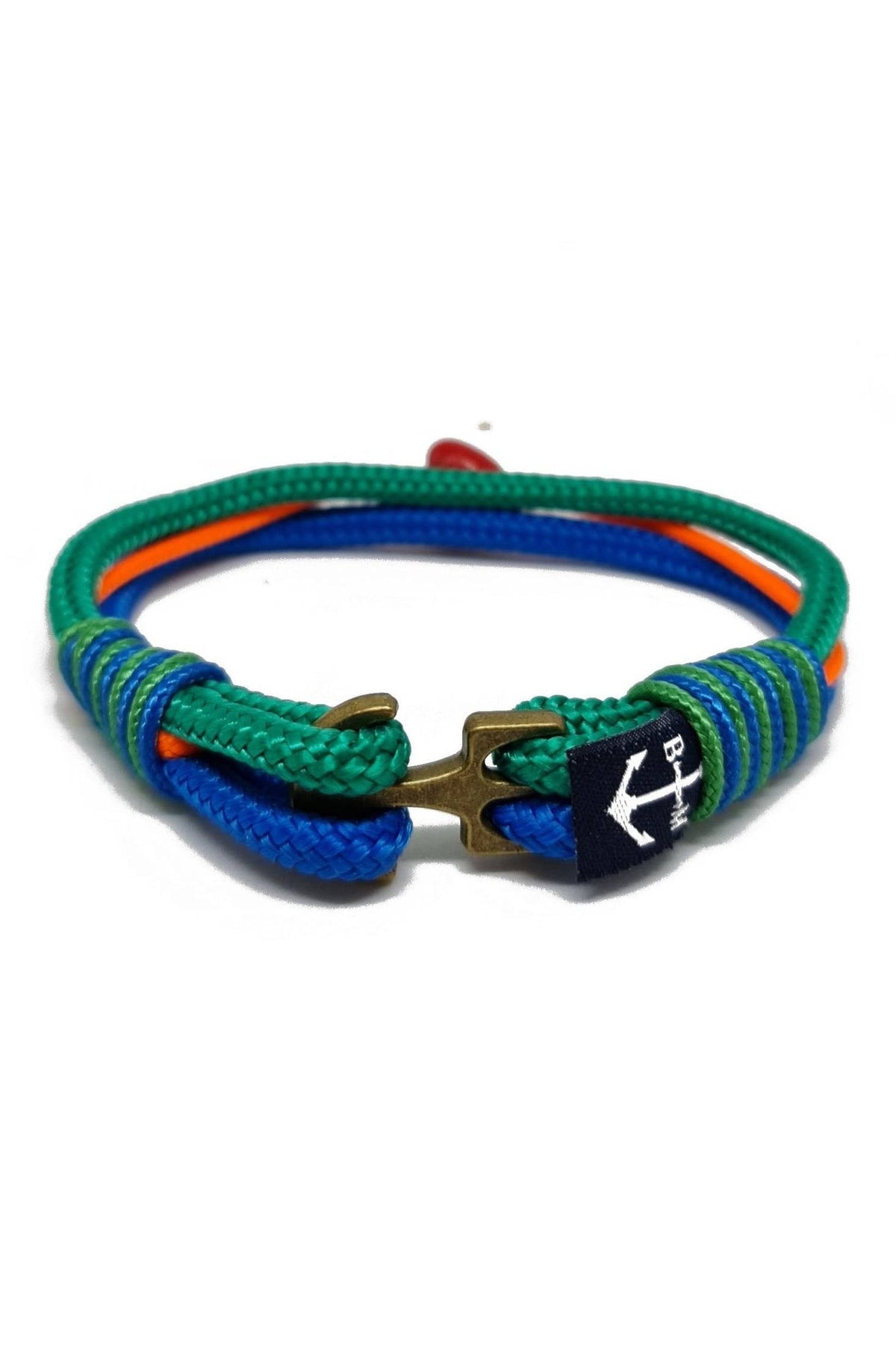 Oscar Nautical Bracelet – Blue/Green/Orange by Bran Marion