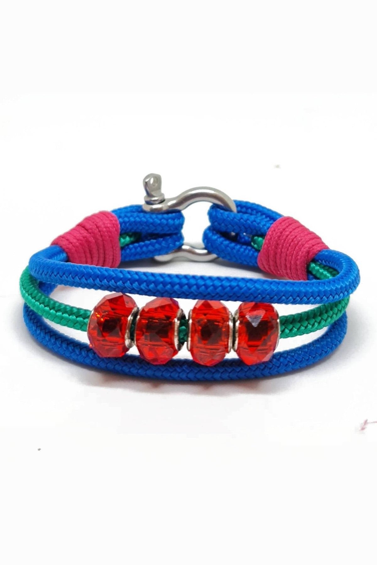 Tiernan Nautical Bracelet – Blue/Green/Red by Bran Marion