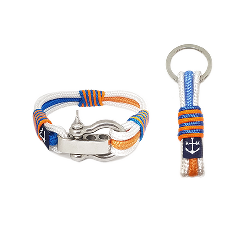 Jolly Roger Nautical Bracelet and Keychain