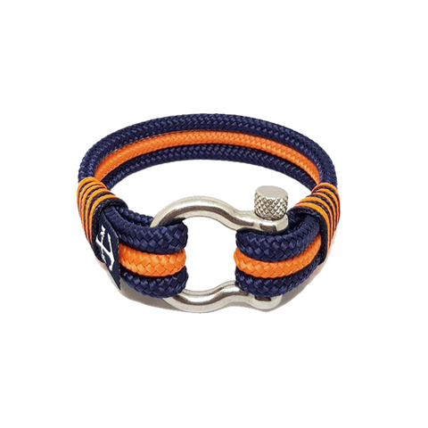 Bran Marion Dark Blue and Orange Nautical Bracelet