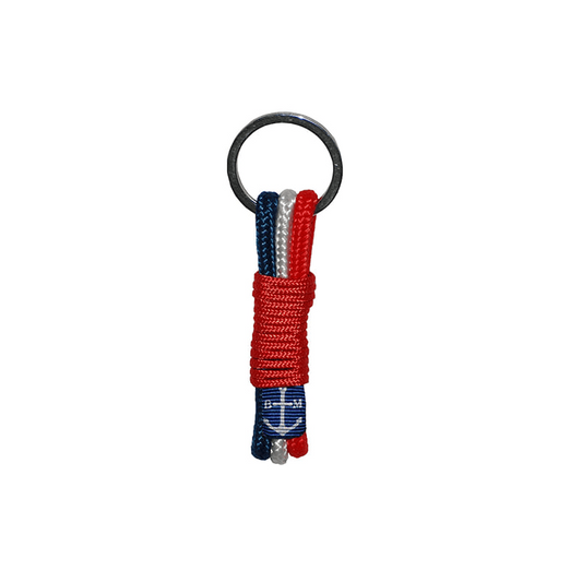 French Flag Handmade Lariat Keychain