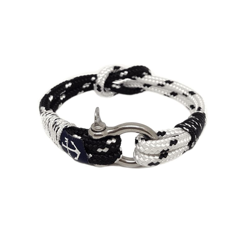 Black & White Dotted Nautical Bracelet