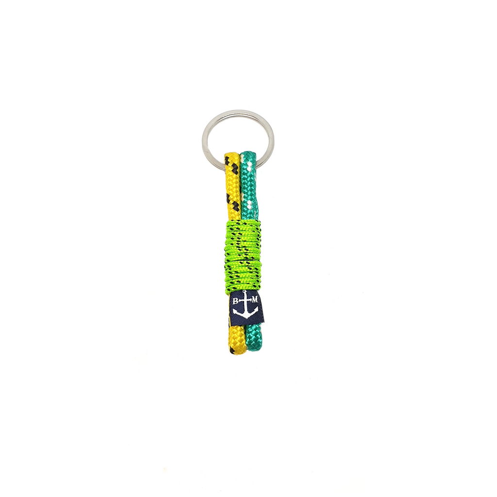 Green-Yellow Handmade Keychain by Bran Marion