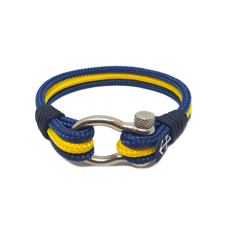 Bran Marion Blue and Yellow Nautical Anklet